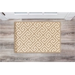 Linon Silhouette Greek Key Hand Hooked Wool 1'10