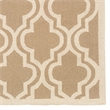 Linon Silhouette Quatrefoil Hand Hooked Wool 1'10