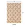 Linon Silhouette Quatrefoil Hand Hooked Wool 1'10