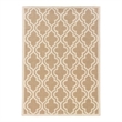 Linon Silhouette Quatrefoil Hand Hooked Wool 1'10
