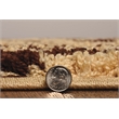 Linon Moroccan Mekenes Power Loomed Polypropylene 8'x10' Rug in Brown