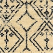 Linon Moroccan Fes Power Loomed Polypropylene 3'x5' Rug in Ivory