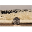Linon Moroccan Fes Power Loomed Polypropylene 3'x5' Rug in Ivory