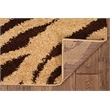 Linon Moroccan Sahara Power Loomed Polypropylene 5'x7' Rug in Brown
