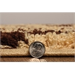Linon Moroccan Sahara Power Loomed Polypropylene 5'x7' Rug in Brown