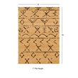 Linon Moroccan Atlas Power Loomed Polypropylene 8'x10' Rug in Brown