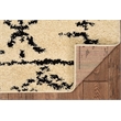 Linon Moroccan Atlas Power Loomed Polypropylene 5'x7' Rug in Ivory