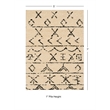 Linon Moroccan Atlas Power Loomed Polypropylene 5'x7' Rug in Ivory