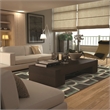 Linon Roma Bridle Power Loomed Polypropylene 8'x10' Rug in Brown