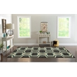 Linon Roma Bridle Power Loomed Polypropylene 8'x10' Rug in Brown