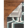 Linon Roma Bridle Power Loomed Polypropylene 8'x10' Rug in Brown