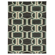 Linon Roma Bridle Power Loomed Polypropylene 8'x10' Rug in Brown