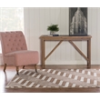 Linon Roma Zigzag Power Loomed Polypropylene 5'x7' Rug in Ivory