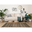 Linon Roma Lima Power Loomed Polypropylene 5'x7' Rug in Ivory