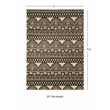 Linon Roma Lima Power Loomed Polypropylene 5'x7' Rug in Ivory