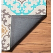 Linon Geo Marli Hand Tufted Microfiber Polyester 8'x10' Rug in Gray