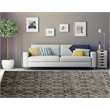 Linon Platinum RawIron Power Loomed Polyester 8'x11' Rug in Gray