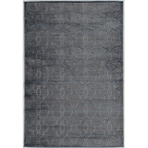 Linon Platinum RawIron Power Loomed Polyester 5'x7'6&quot Rug in Blue
