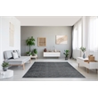 Linon Platinum RawIron Power Loomed Polyester 8'x11' Rug in Blue