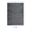 Linon Platinum RawIron Power Loomed Polyester 8'x11' Rug in Blue