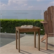 Linon Adirondack Solid Acacia Wood Outdoor Side Table in Acorn Brown Stain