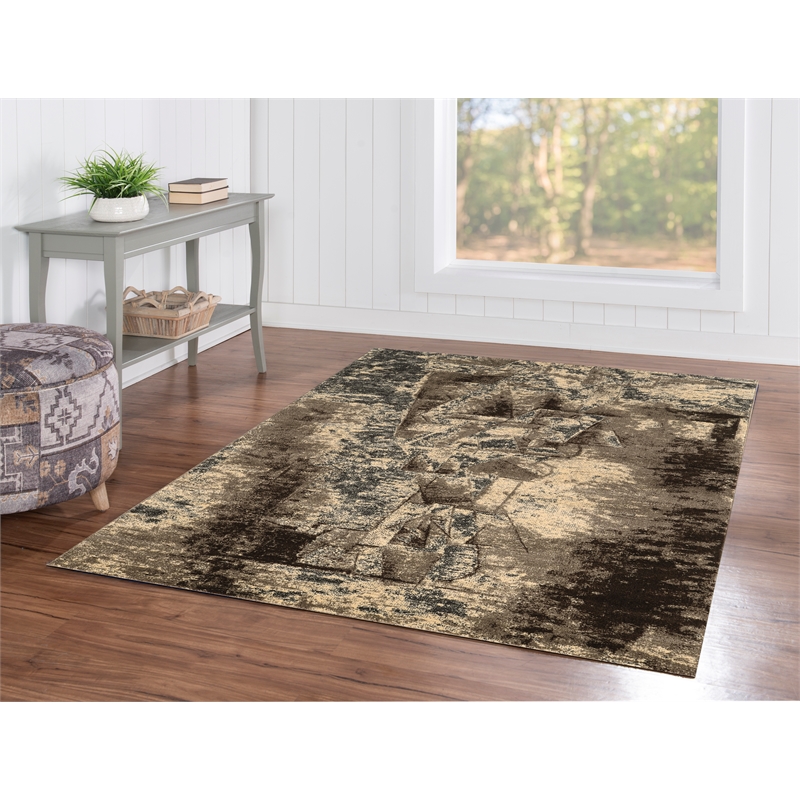 Linon Masters Man Power Loomed Polypropylene 5'x7'6