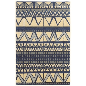 Linon Aspire Comp Hand Tufted Wool 2'x3' Rug in Ivory