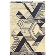 Linon Aspire Hatch Hand Tufted Wool 8'x11' Rug in Ivory