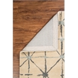 Linon Aspire Triangle Hand Tufted Wool 8'x11' Rug in Ivory