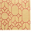 Linon Aspire 8'x11' Window Hand Tufted Wool Rug in Ivory/Coral