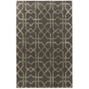 Linon Aspire X's Hand Tufted Wool 8'x11' Rug in Gray