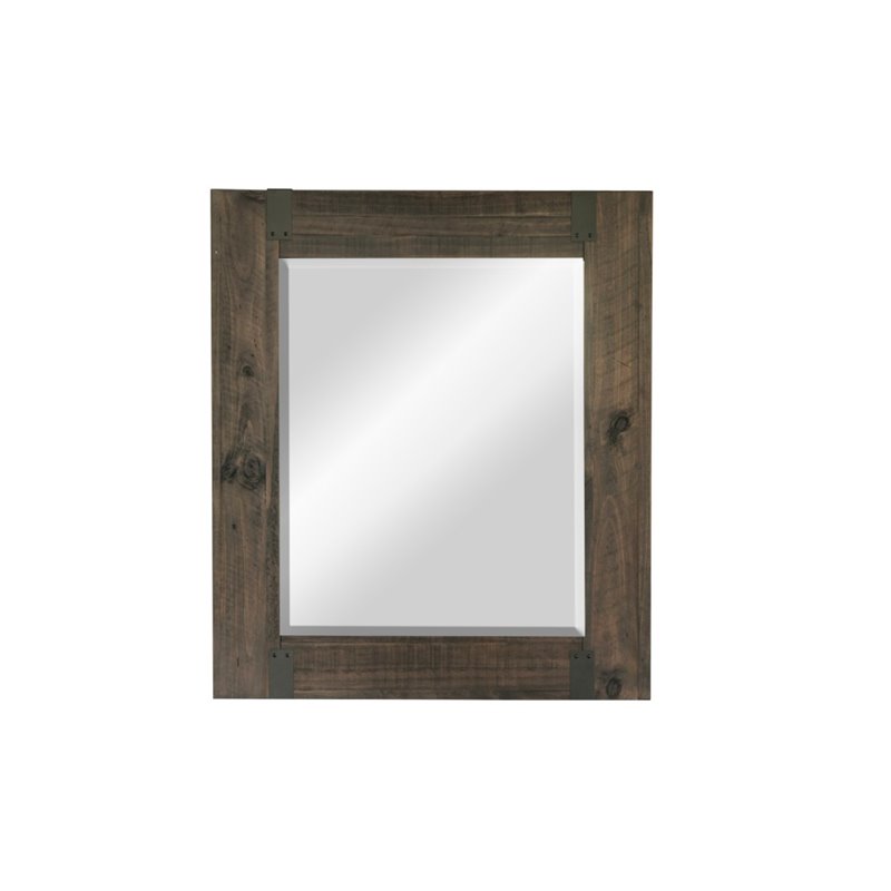 Magnussen Abington Portrait Mirror in Weathered Charcoal