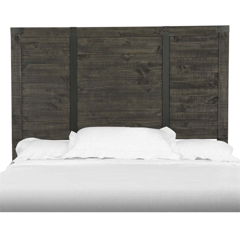 Magnussen Abington King Panel Headboard in Weathered Charcoal