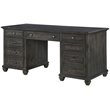 Magnussen Sutton Place Executive Desk in Weathered Charcoal