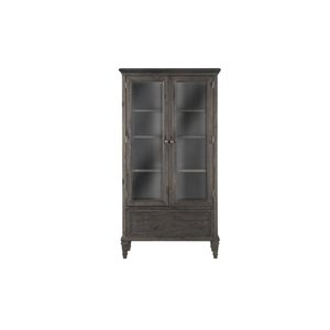 Magnussen Sutton Place Curio Cabinet in Weathered Charcoal