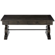Magnussen Bellamy Solid Wood and Metal Coffee Table in Peppercorn
