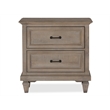 Magnussen Lancaster 2 Drawer Nightstand in Dovetail Gray