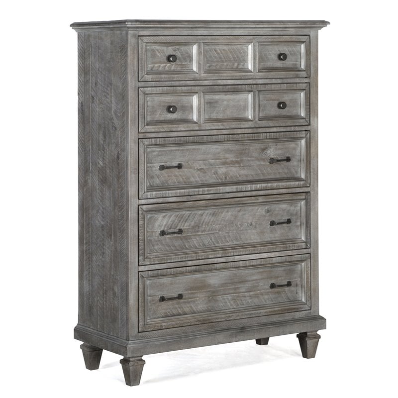 Magnussen Lancaster 5 Drawer Chest in Dovetail Gray