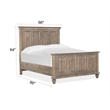 Magnussen Lancaster Queen Panel Headboard in Dovetail Gray