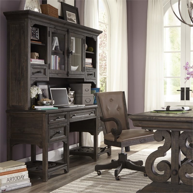 Magnussen Bellamy Computer Credenza in Weathered Peppercorn