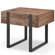 Magnussen Prescott Modern End Table in Rustic Honey