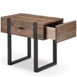 Magnussen Prescott Modern Chairside End Table in Rustic Honey