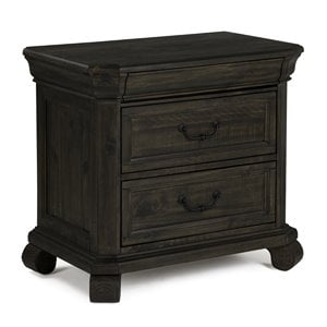 Magnussen Bellamy Traditional Peppercorn 3 Drawer Nightstand