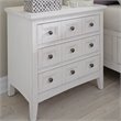 Magnussen Heron Cove Relaxed Traditional Soft White 3 Drawer Nightstand