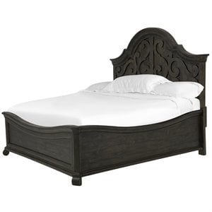 Magnussen Bellamy Traditional Peppercorn King Shaped Panel Bed
