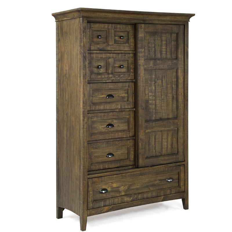 Magnussen Bay Creek Relaxed Traditional Toasted Nutmeg Sliding Door Chest