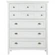 Magnussen Heron Cove Relaxed Traditional Soft White 5 Drawer Chest