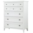 Magnussen Heron Cove Relaxed Traditional Soft White 5 Drawer Chest