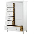 Magnussen Heron Cove Relaxed Traditional Soft White Sliding Door Chest