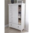 Magnussen Heron Cove Relaxed Traditional Soft White Sliding Door Chest